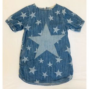 Stella McCartney Blue Denim Star Dress